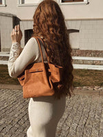 Elegant suede handbag for any occasion