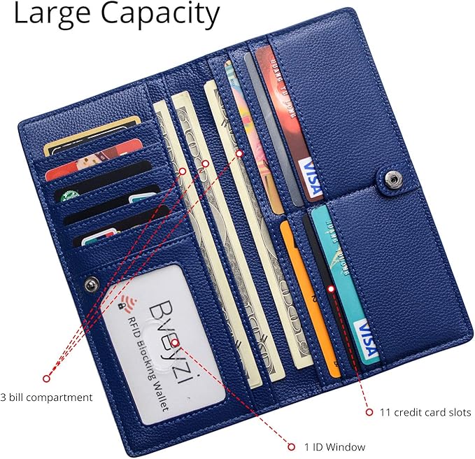 Slim Card Wallet for Men - Discreet RFID Blocking Design