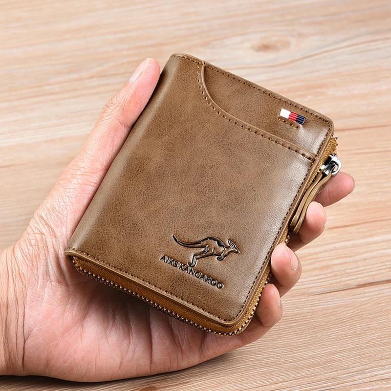 Sichere Geldbörse für Herren mit RFID-Schutz und Kartenhalter