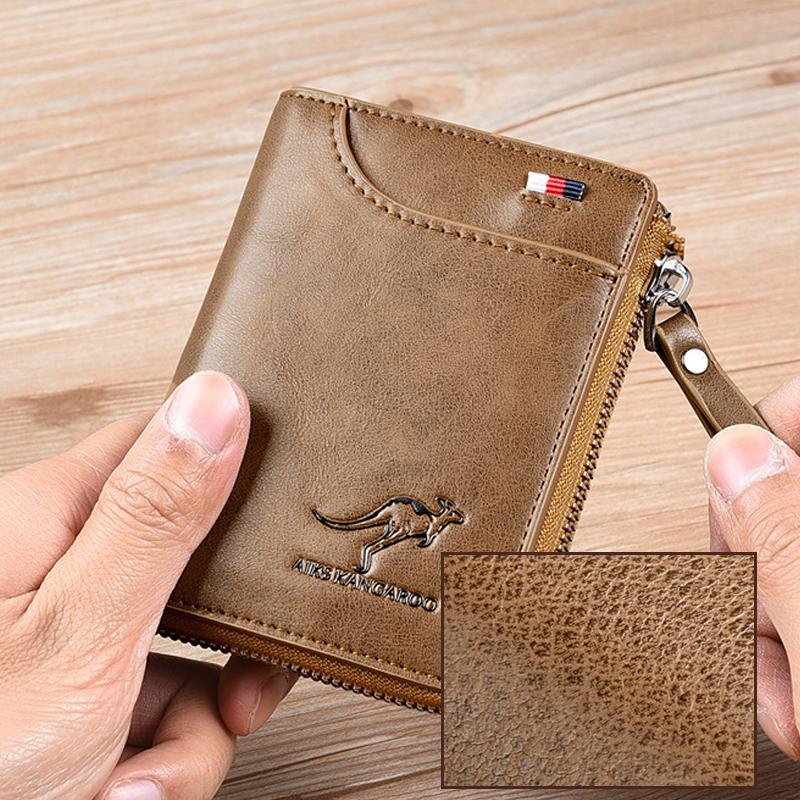 Sichere Geldbörse für Herren mit RFID-Schutz und Kartenhalter