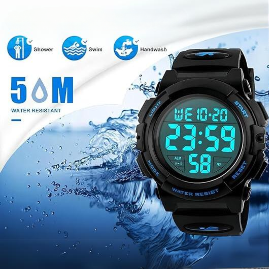 Digital Sports Watch for Men – Water-Resistant Design