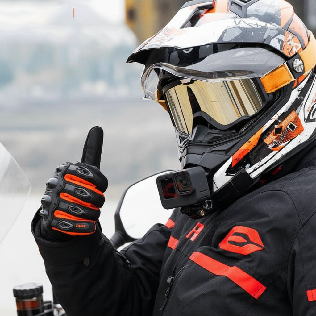 Winter Motorcycle Gloves for Men - Waterproof and Insulated