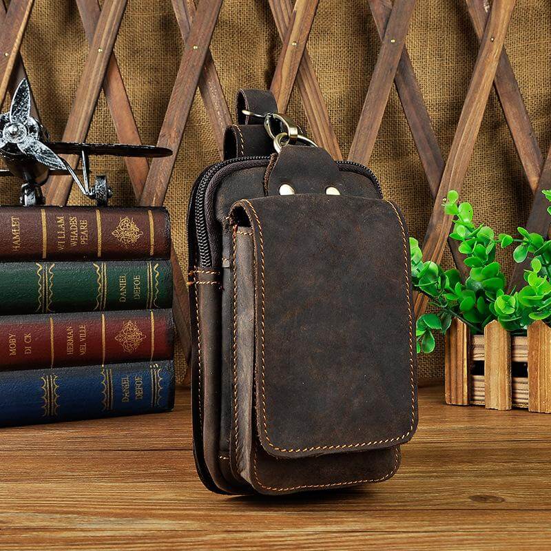 Elegante Herren Hüfttasche aus hochwertigem Leder