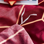 Stylish Duvet Cover with Geometric Design – Breathable & Cooling