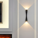 Elegant LED wall light with a sophisticated metal finish