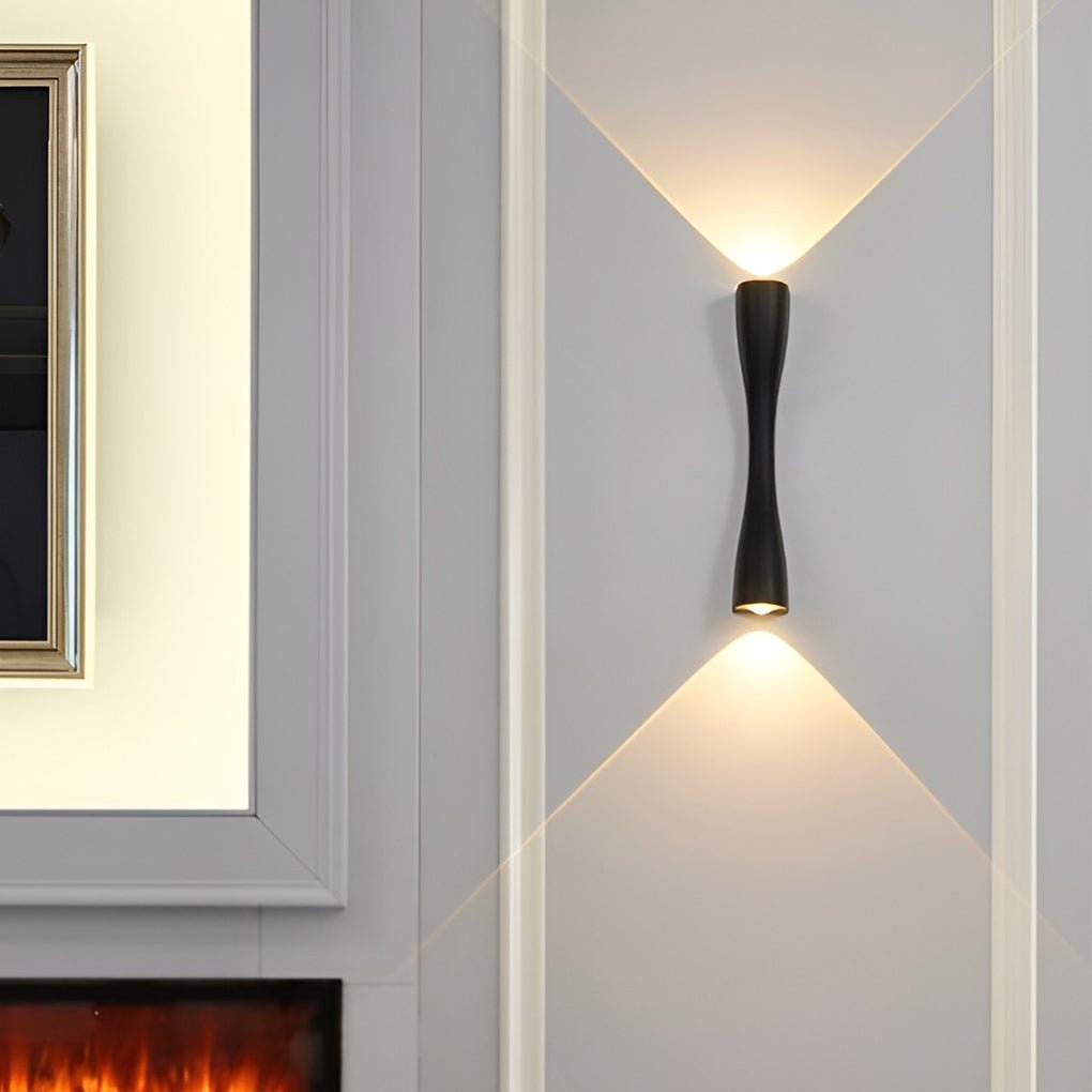 Elegant LED wall light with a sophisticated metal finish