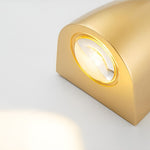 Elegant LED wall light with a sophisticated metal finish