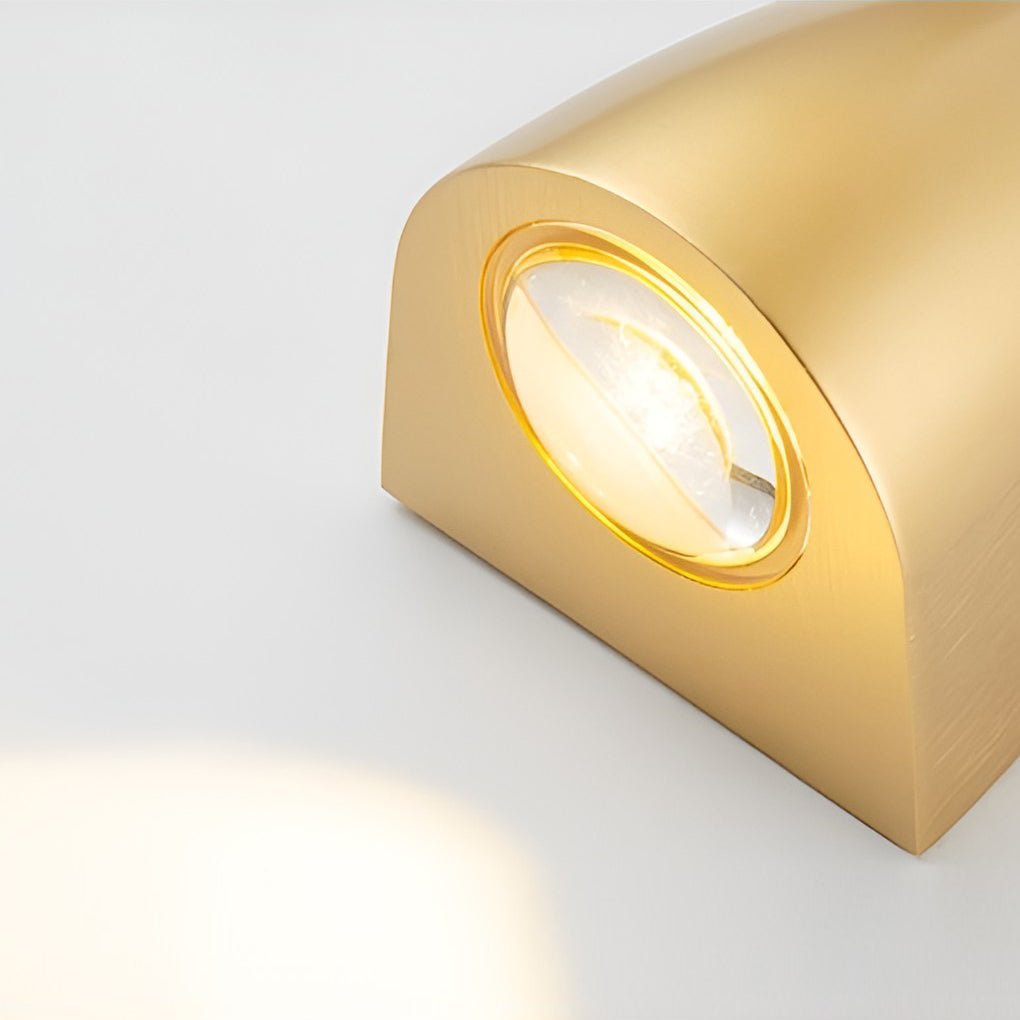 Elegant LED wall light with a sophisticated metal finish