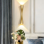 Elegant LED wall light with a sophisticated metal finish