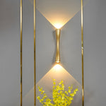Elegant LED wall light with a sophisticated metal finish