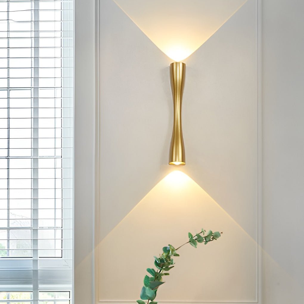 Elegant LED wall light with a sophisticated metal finish