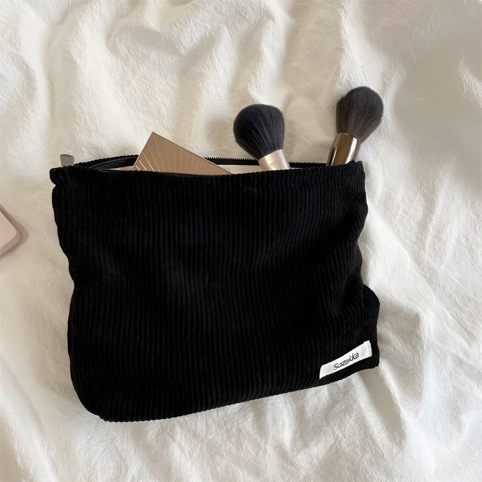Geräumige Cord-Tasche für Kosmetik – Organizer Bag