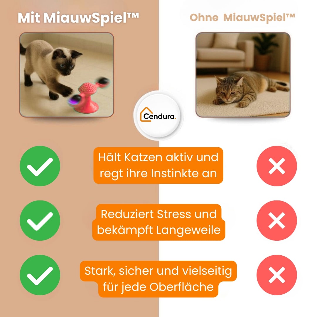 Interaktives Katzenspielzeug mit LED und Katzenminze