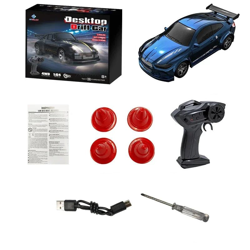 Compact 4WD Remote Control Car with Steady Handling and Quick Speed