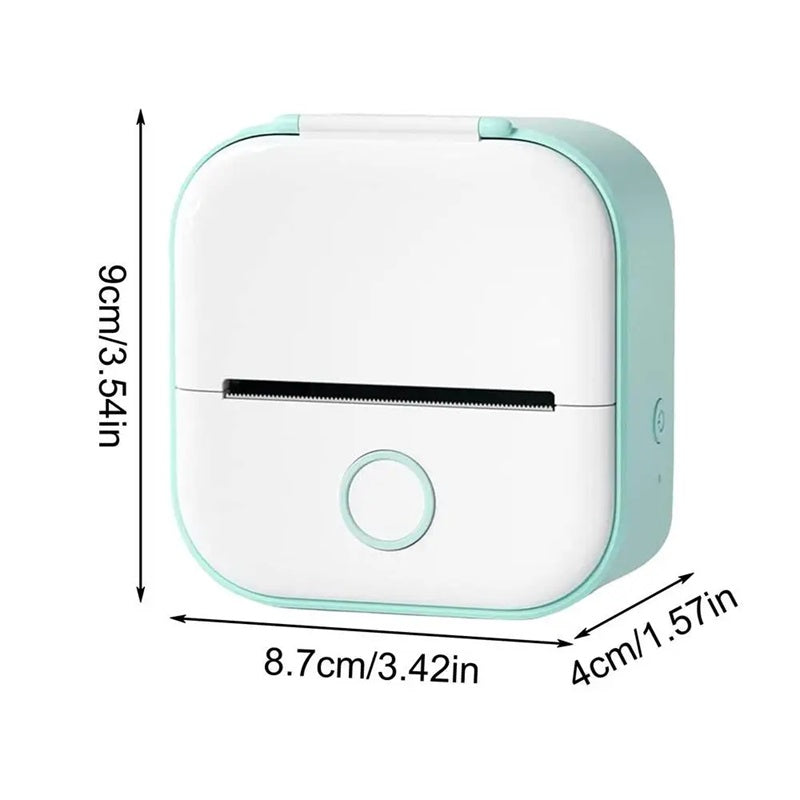 Tragbarer Mini-Drucker mit Bluetooth und thermodruck ohne Tinte