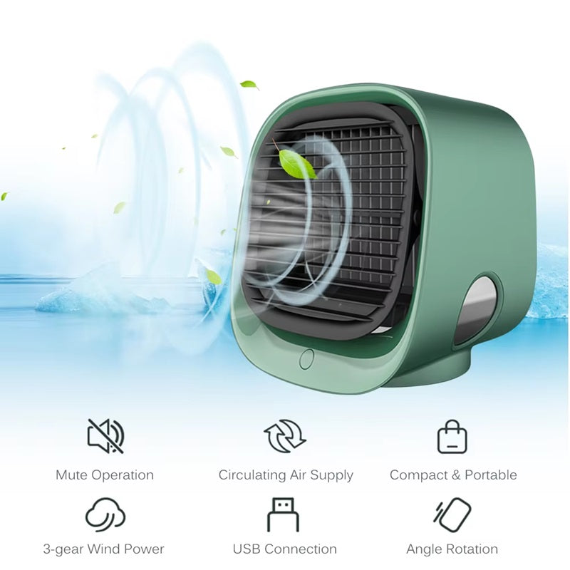 3-in-1 Mini Klimaanlage mit Kühlung, Befeuchtung und Luftreinigung