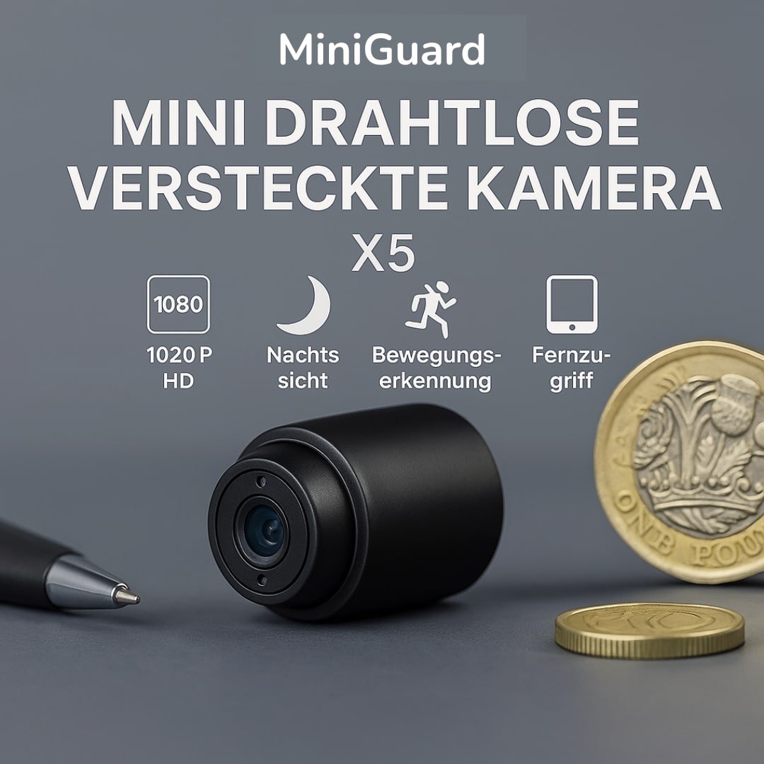 Intelligente HD-Überwachungskamera mit App und Bewegungsalarm