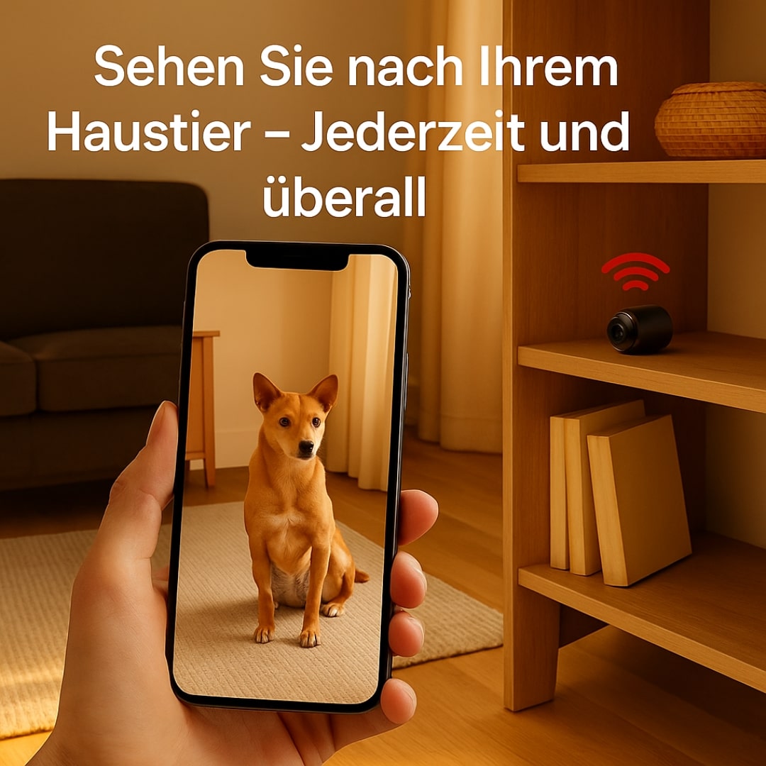Intelligente HD-Überwachungskamera mit App und Bewegungsalarm