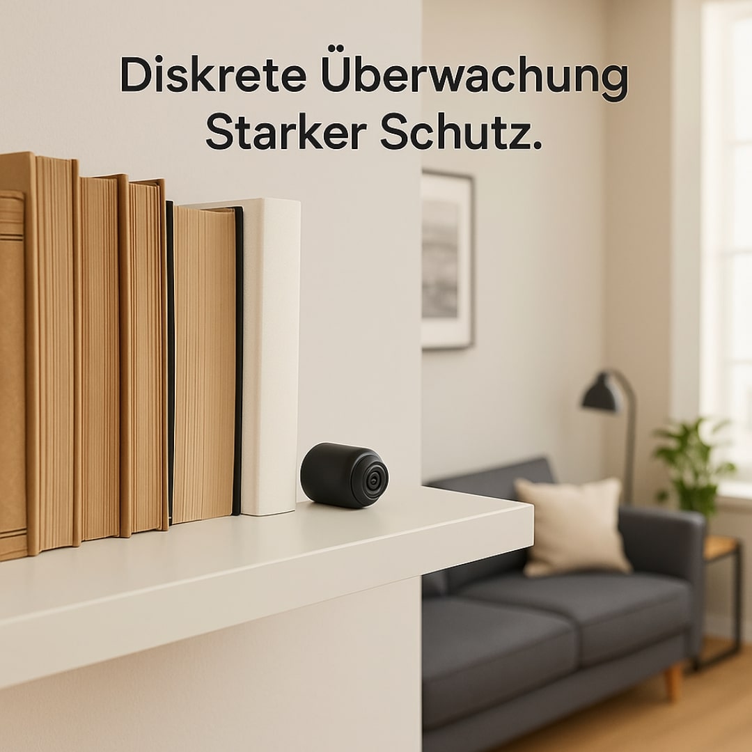 Intelligente HD-Überwachungskamera mit App und Bewegungsalarm