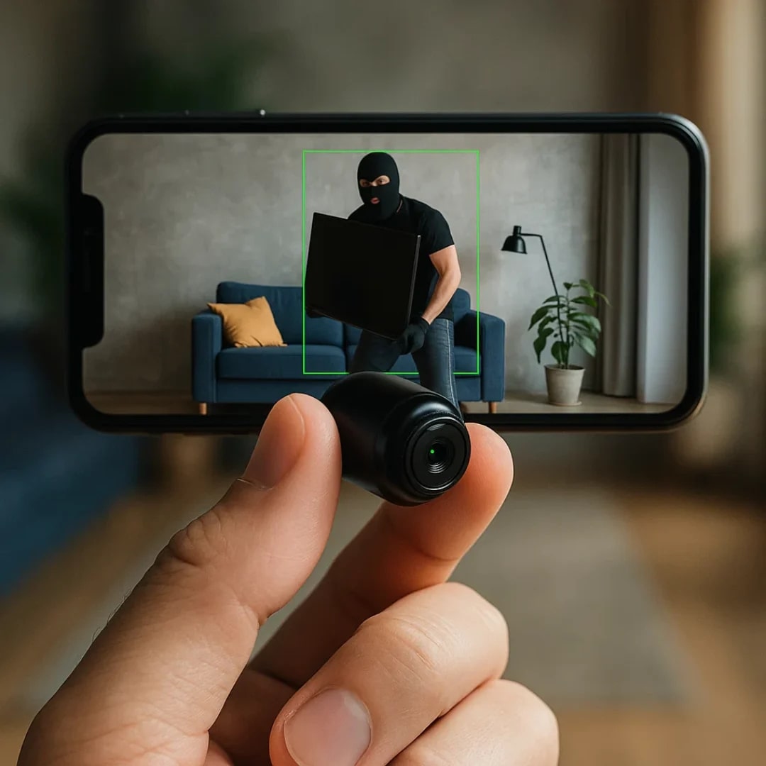 Intelligente HD-Überwachungskamera mit App und Bewegungsalarm