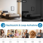 Intelligente HD-Überwachungskamera mit App und Bewegungsalarm