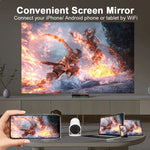 Intelligenter 4K Mini-Projektor mit Dual-WiFi und Bluetooth-Verbindung