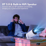 Intelligenter 4K Mini-Projektor mit Dual-WiFi und Bluetooth-Verbindung