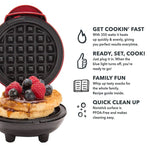 Kompakter elektrischer Waffelbereiter für kreative Snacks
