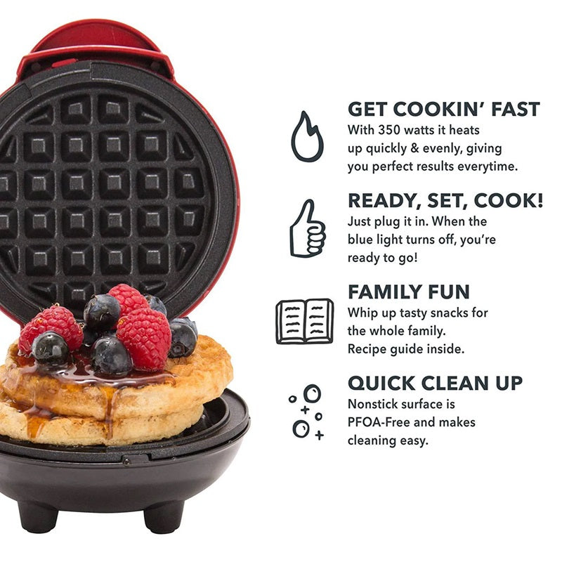 Kompakter elektrischer Waffelbereiter für kreative Snacks