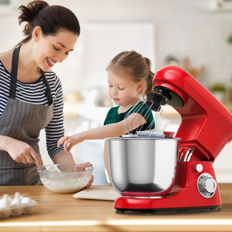 6-stufiger Standmixer mit 5,3 l Edelstahlschüssel und vielseitigem Zubehör