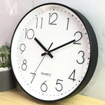12-Inch Quartz Wall Clock with Silent Operation in Modern Design