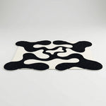 Contemporary Area Rug with Abstract Wave Design - Stylish Home Accent