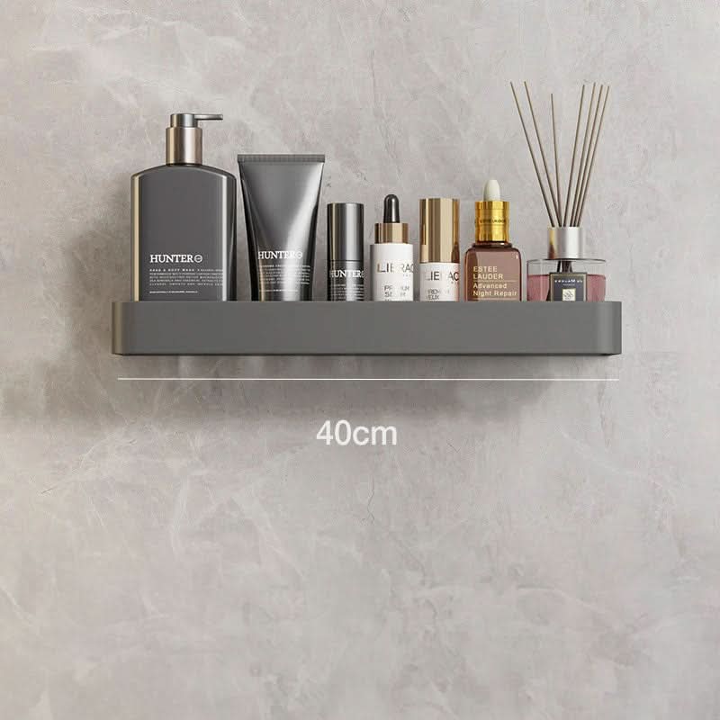 Drill-Free Bathroom Organizer Shelf for Towels - Unisex Design