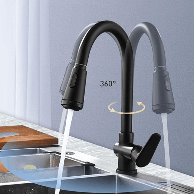 Pull-Out Spray Head Kitchen Faucet