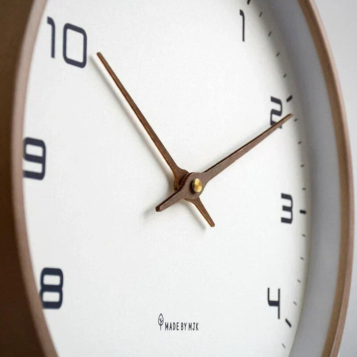 Contemporary Wooden Wall Clock for Home Decoration