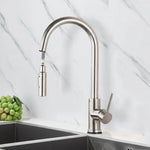 Kitchen Faucet with Pull-Out Sprayer and Smart Sensor Technology