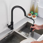 Kitchen Faucet with Pull-Out Sprayer and Smart Sensor Technology