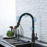Kitchen Faucet with Pull-Out Sprayer and Smart Sensor Technology