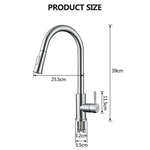 Kitchen Faucet with Pull-Out Sprayer and Smart Sensor Technology