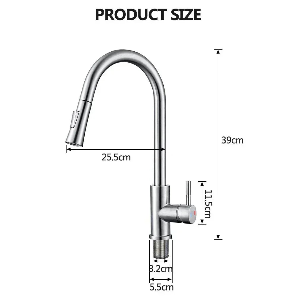 Kitchen Faucet with Pull-Out Sprayer and Smart Sensor Technology