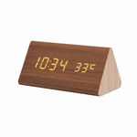 Modern Digital Clock with LED Display - Voice Activation Feature