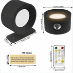 Remote-Controlled Wireless Wall Light for Contemporary Home Decoration