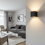 Adjustable Beam Wireless LED Wall Light in Modern Design