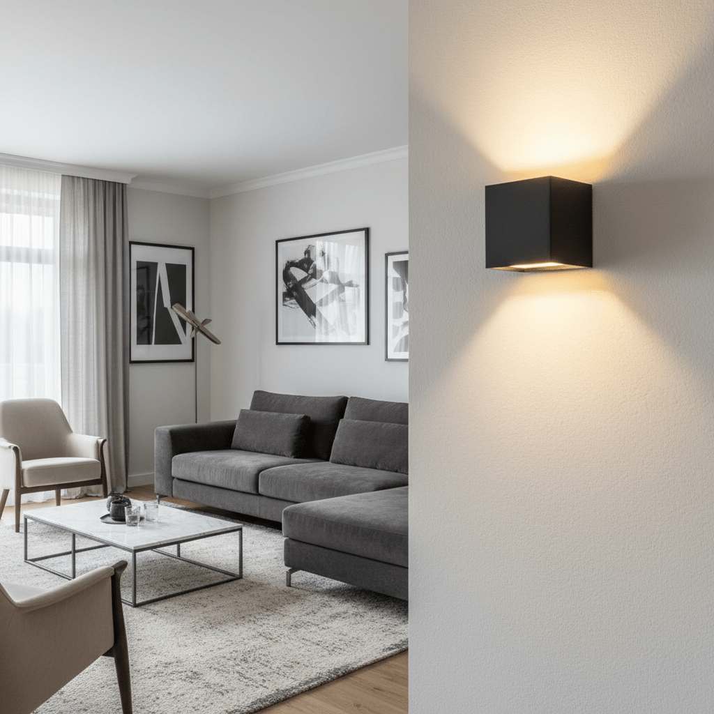 Adjustable Beam Wireless LED Wall Light in Modern Design