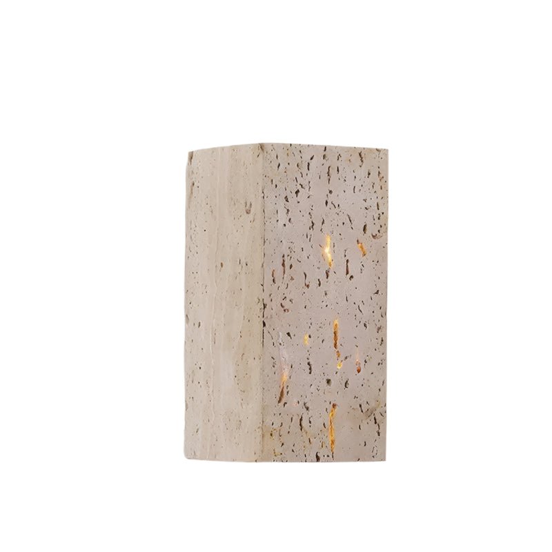 Natura - Stylish Travertine Wall Light with Warm LED Light