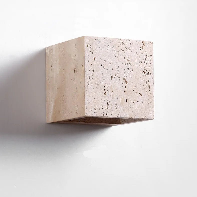 Natura - Stylish Travertine Wall Light with Warm LED Light