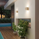 Natura - Stylish Travertine Wall Light with Warm LED Light