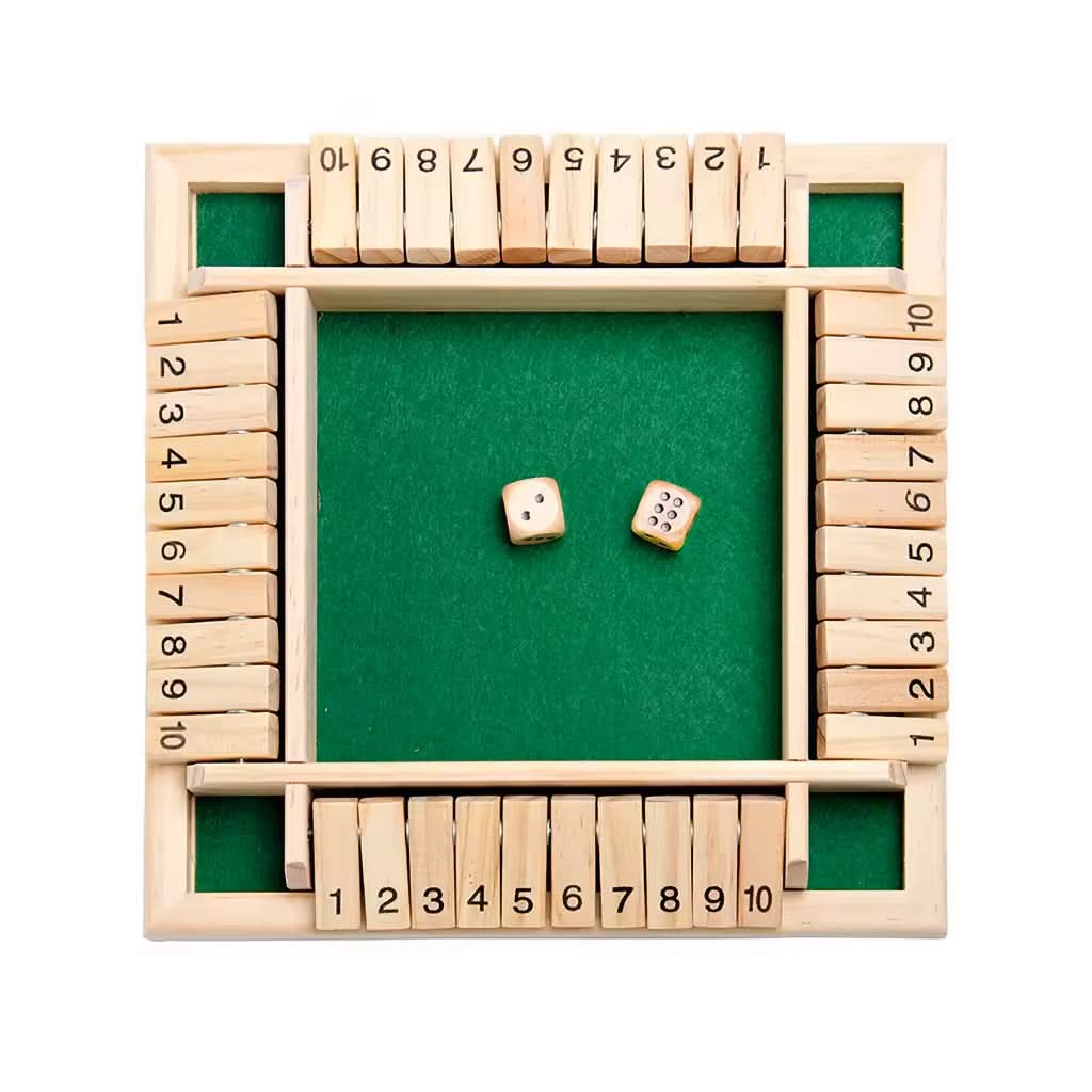 Wooden Dice Game for Children to Enhance Math and Logic Skills