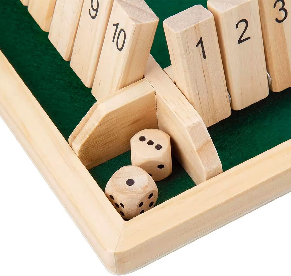 Wooden Dice Game for Children to Enhance Math and Logic Skills