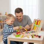 Wooden Tool Kit for Children - Montessori Learning for Construction Skills